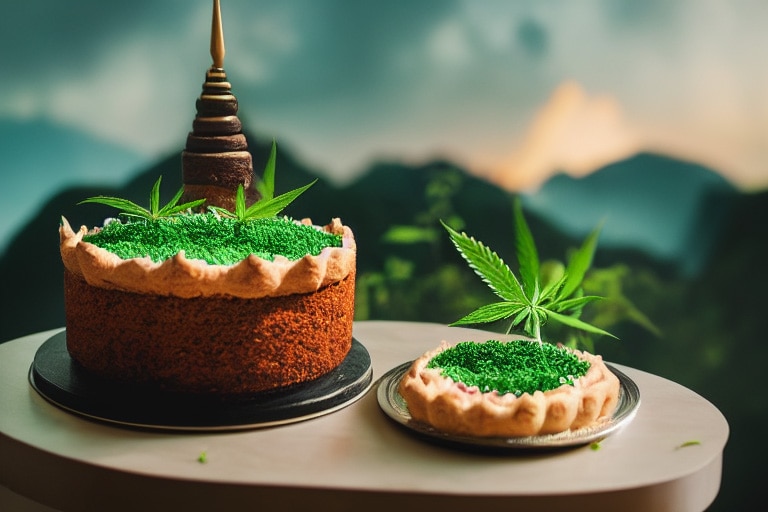 cannabis food cake