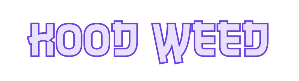 Logo Kood Weed - purple name